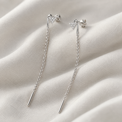 Celeste Silver Drop Earrings