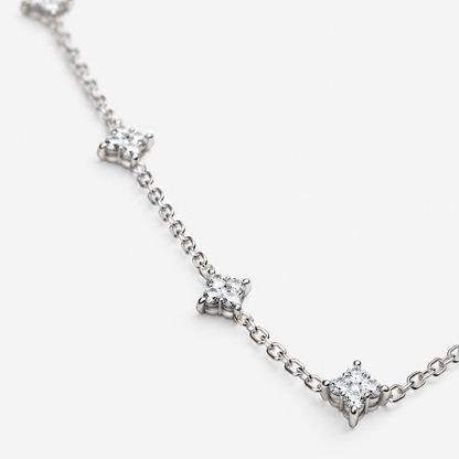 Lina Dainty Station Necklace